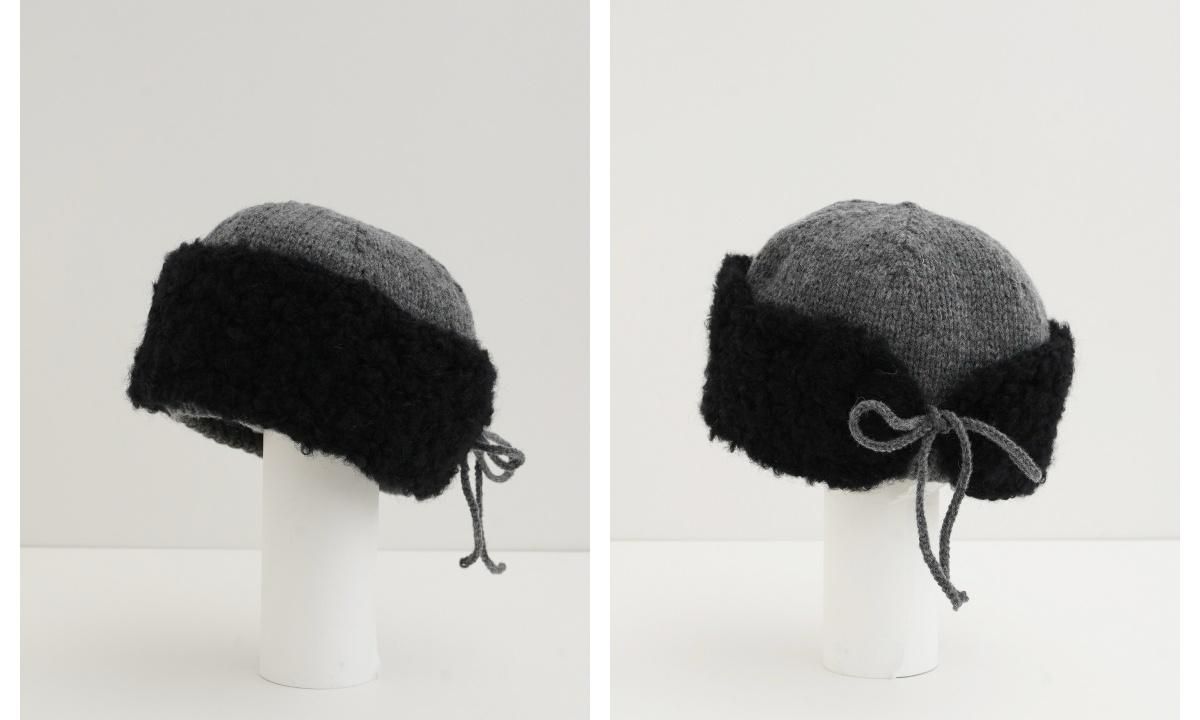 DARUMA 限量材料包 - 3WAY 可拆式帽子｜超值影音材料包 - 3WAY可拆式帽子A（黑）材料包｜不含織圖