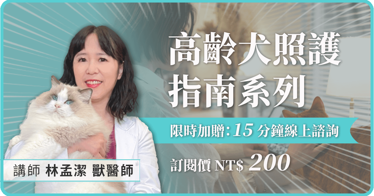 【高齡犬照護指南】系列課程- 林孟潔醫師