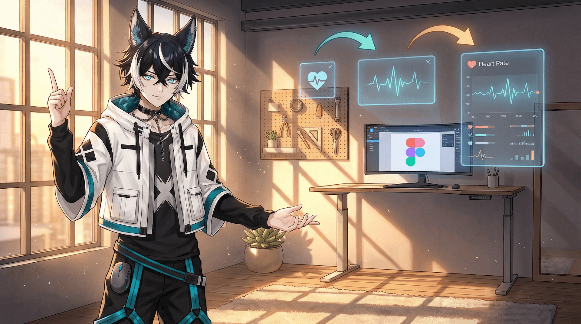 Figma State Machines 實戰教學：做一張會互動的數據卡片