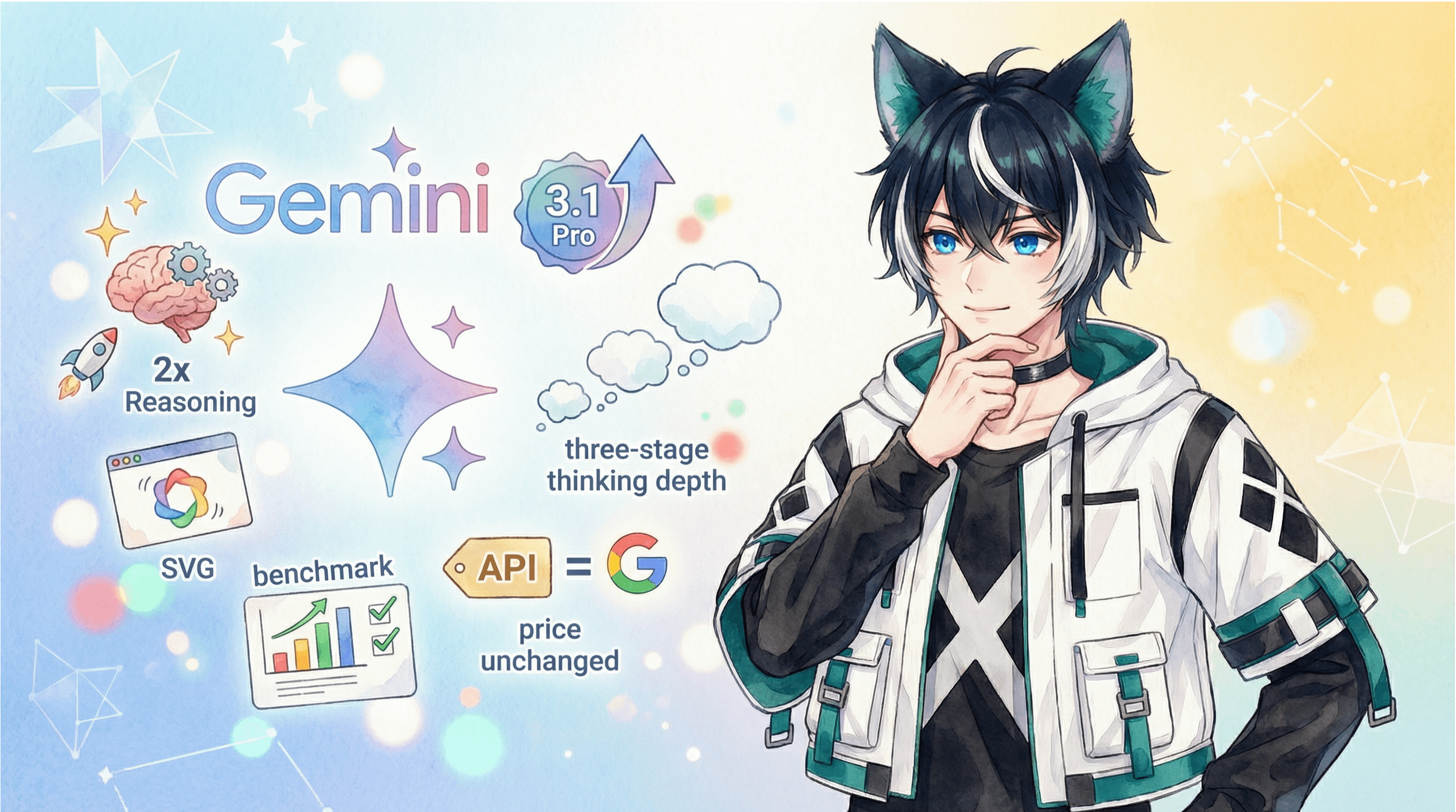 Google Gemini 3.1 Pro 完整介紹：推理能力翻倍、SVG 動畫飛躍，設計師必知的新一代 AI 模型