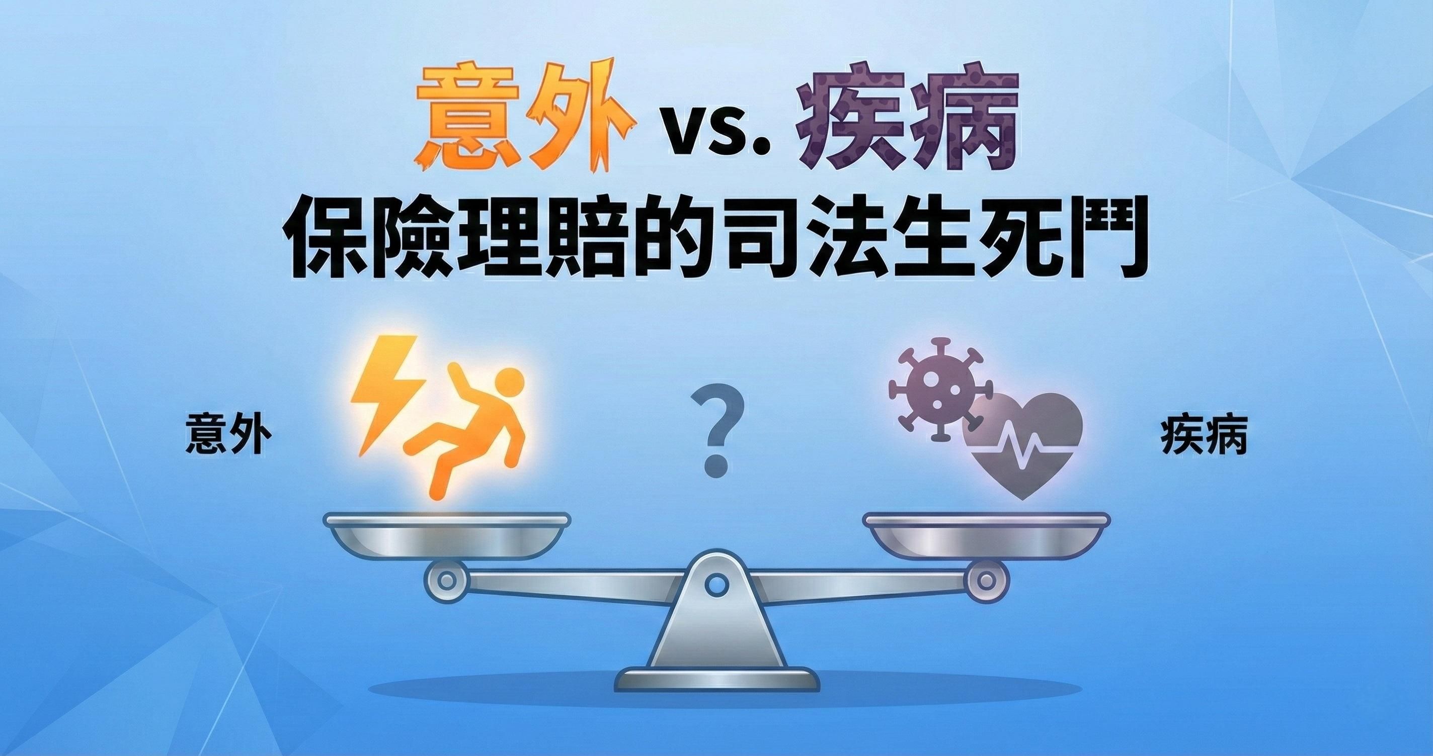 意外或疾病？到底賠不賠？