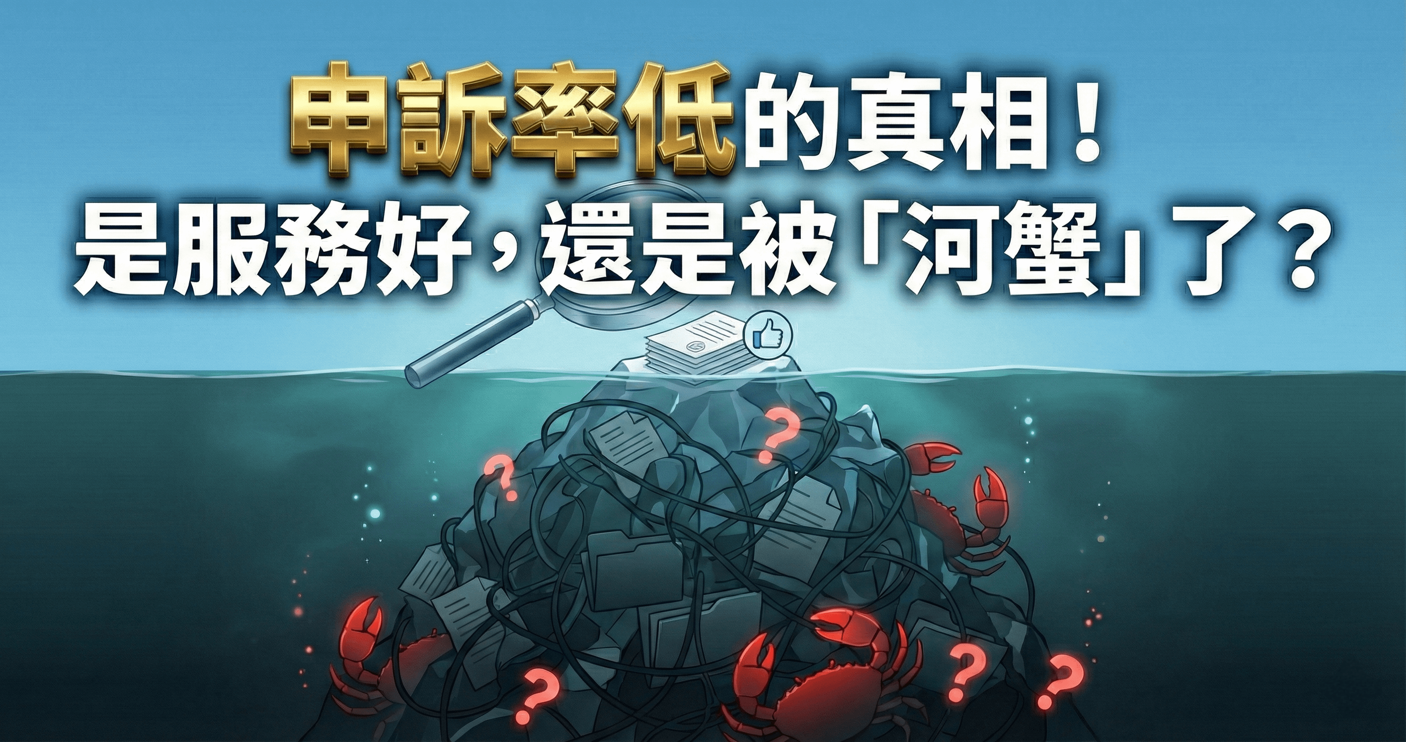 申訴率低的真相！是服務好，還是被「河蟹」了？