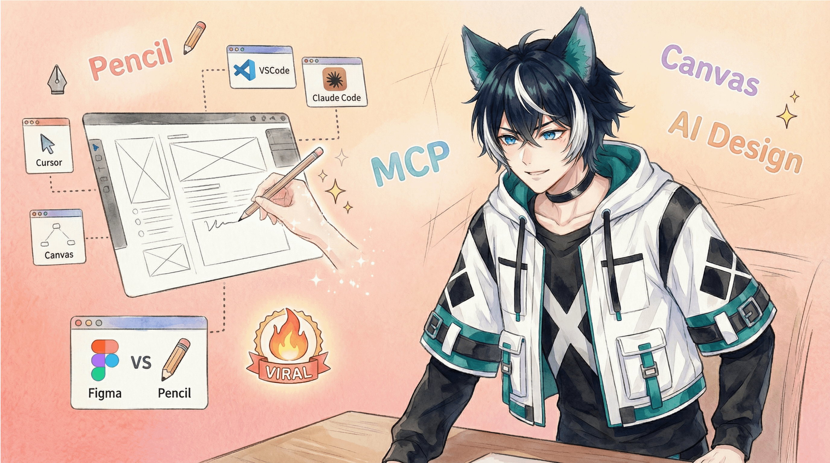 Pencil 教學：社群爆紅的 AI 設計無限畫布，設計師需要知道什麼？