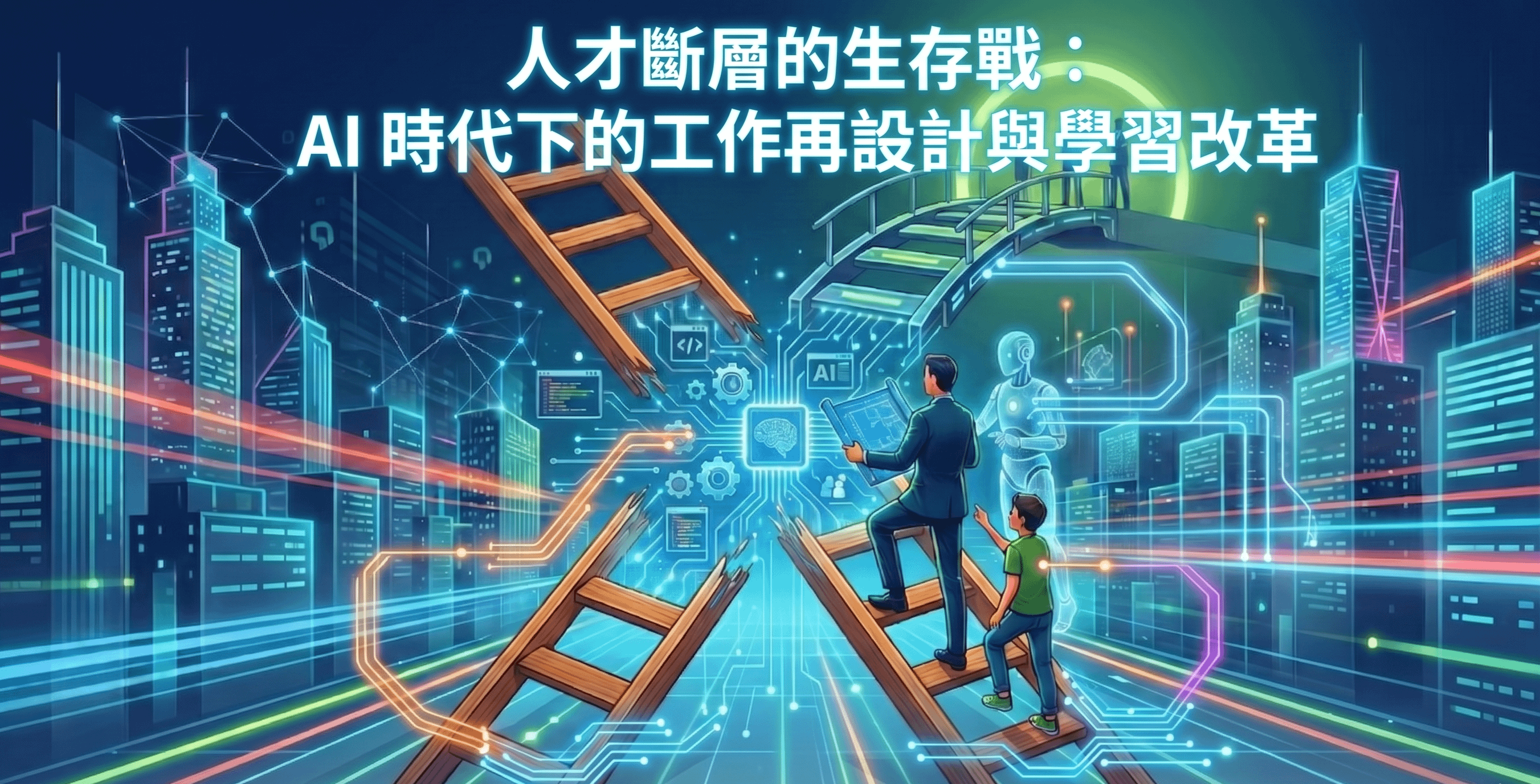 人才斷層的生存戰：AI 時代下的工作再設計與學習改革