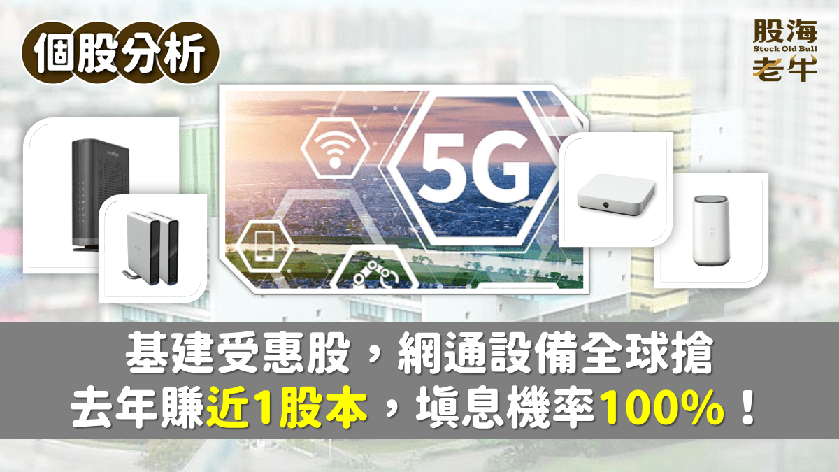 【個股分析】智易(3596)：基建受惠股，網通設備全球搶；去年賺近1股本，填息機率100%！