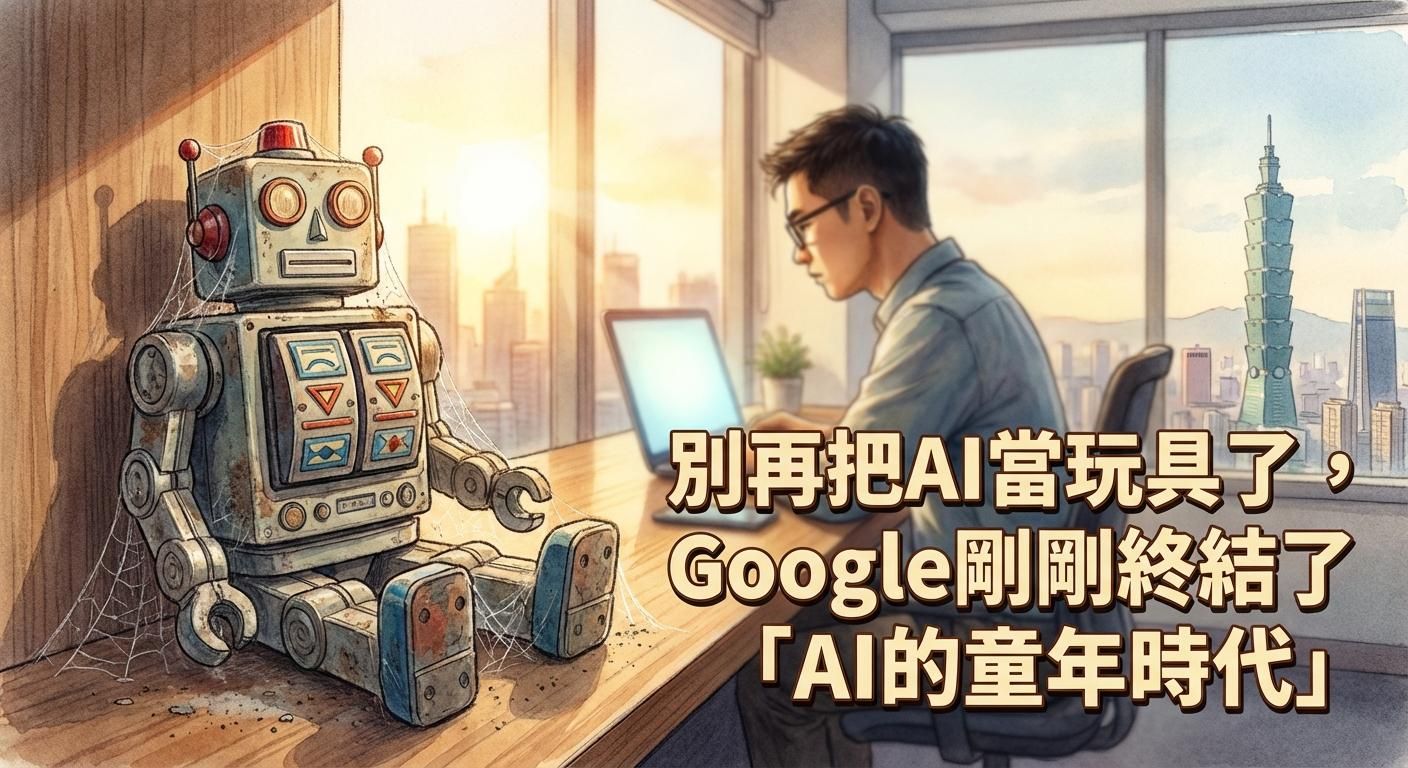 Google昨天用Gemini3與Nano Banana pro終結了「AI的童年時代」