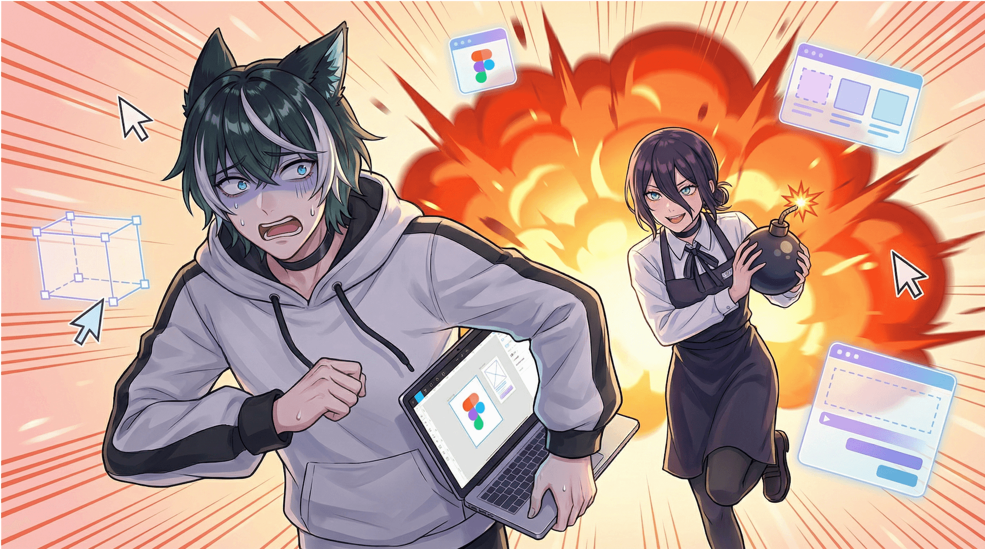 💣 當蕾潔拿著炸彈追著你趕設計稿（完整設計過程）