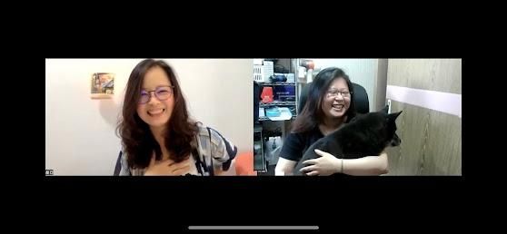 真的沒想到動物溝通線上課，可以變成曬恩愛平台。