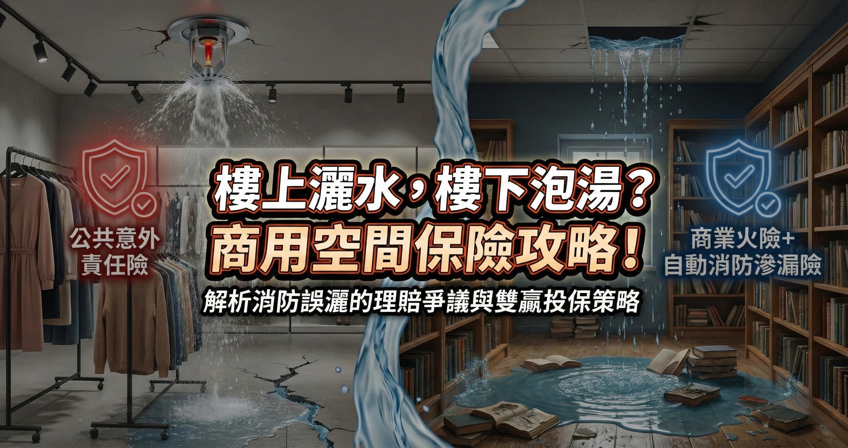 服飾店消防誤灑、水淹書城