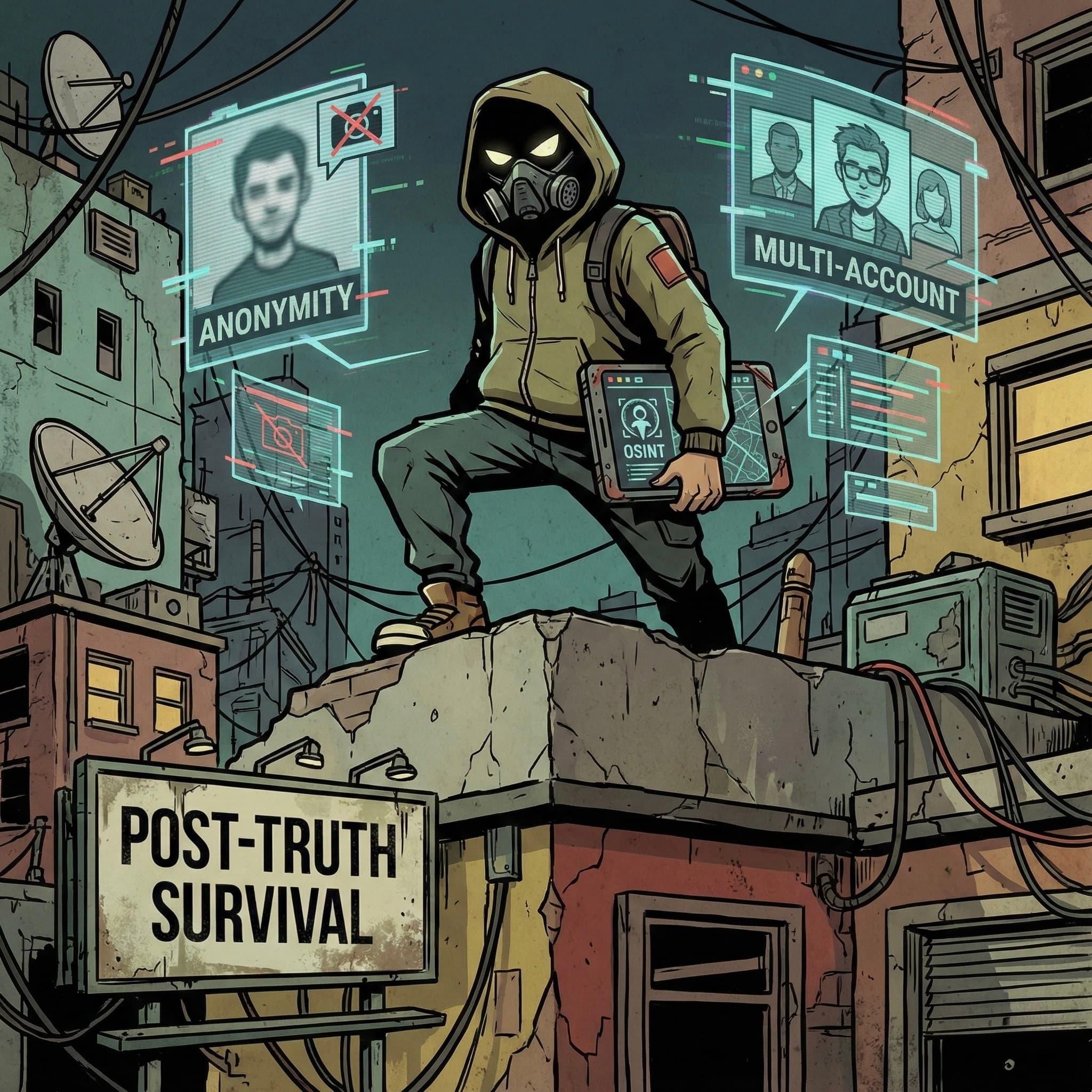 在這個「後真相時代」，為什麼每個人都該學習 OSINT、網路匿蹤、多帳號操作技術？