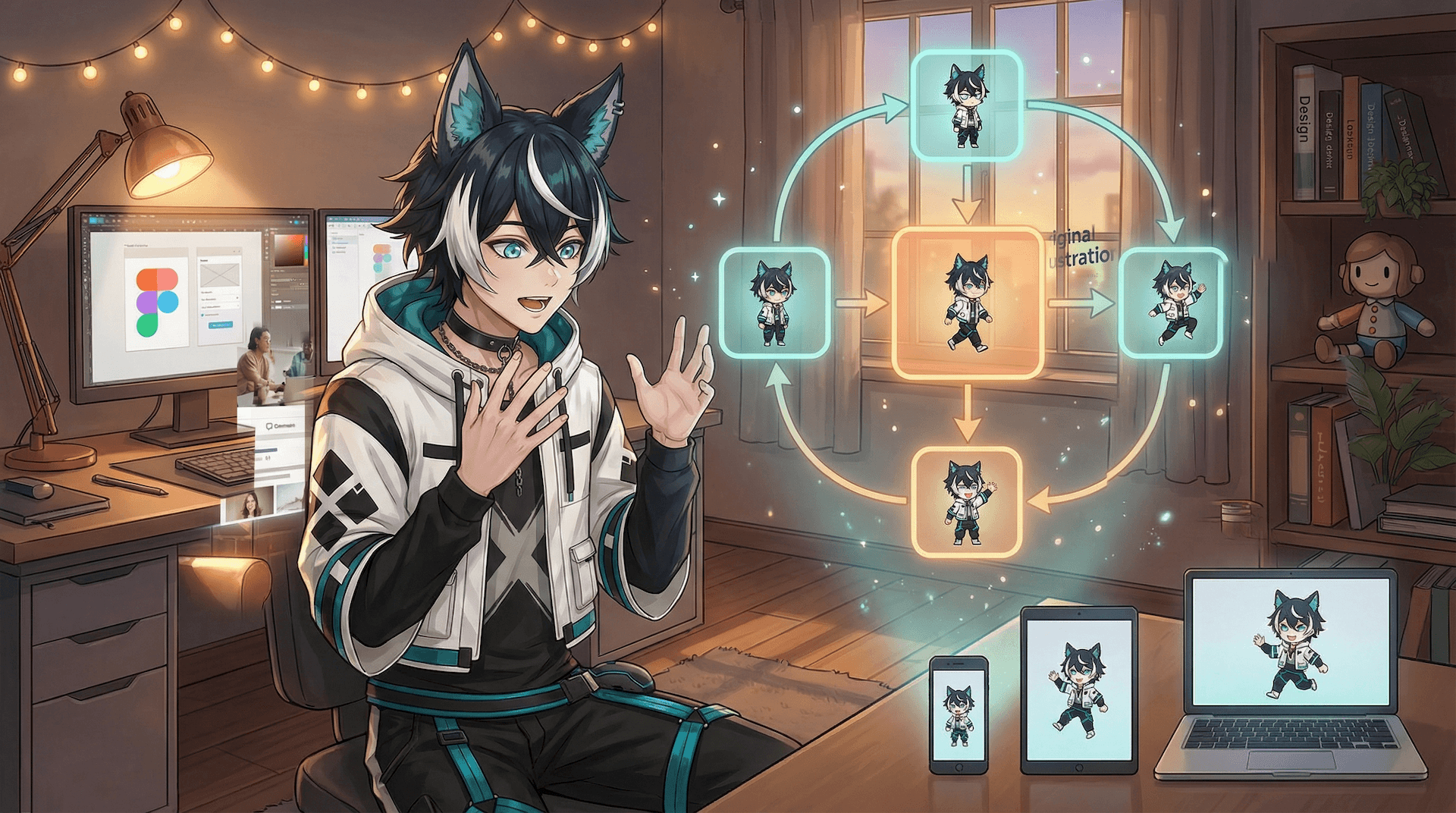 Figma State Machines 完整介紹：原型流程一鍵變成可互動的 dotLottie 檔