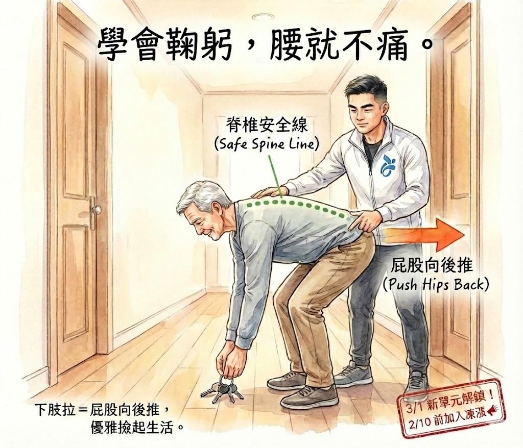 學會鞠躬，腰就不痛