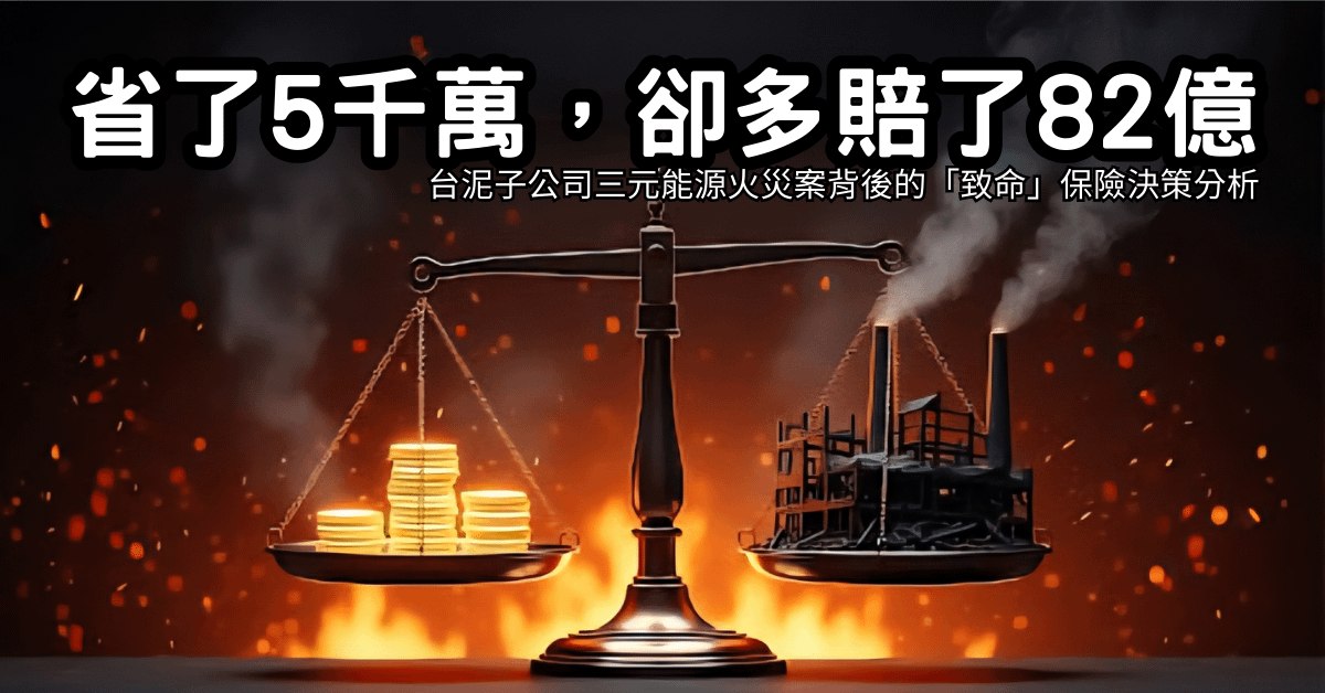 省了5千萬，卻多賠了82億