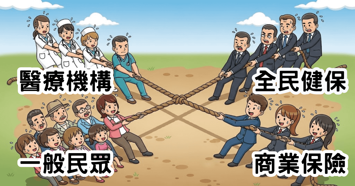 台灣健保與商業保險三十年來的壓力與反彈