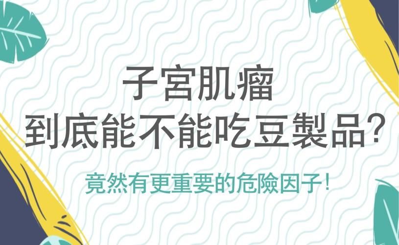 子宮肌瘤到底能不能吃豆製品呢?什麼影響因素更大?