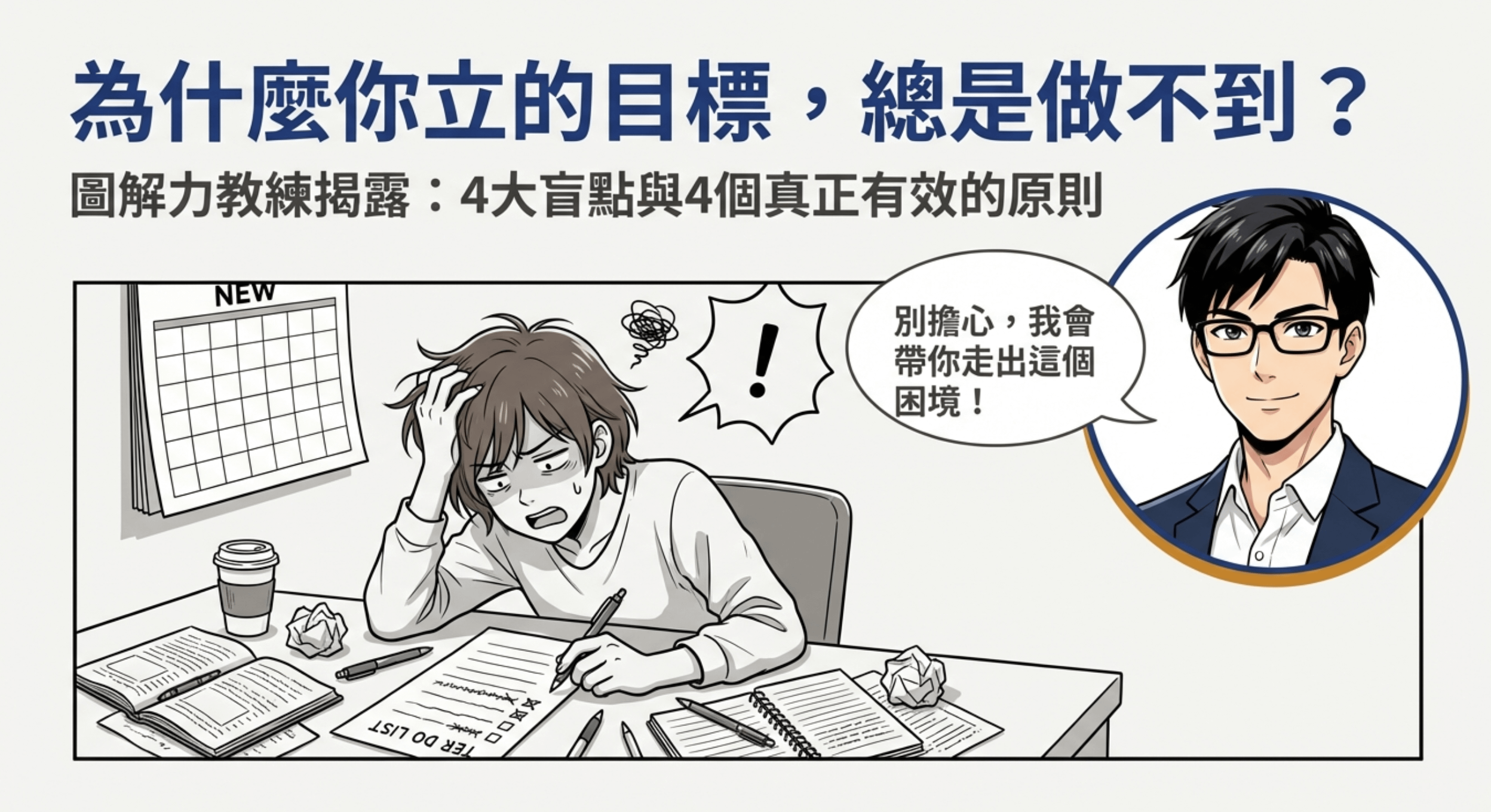 為什麼你立的目標總是做不到？圖解力教練親身揭露