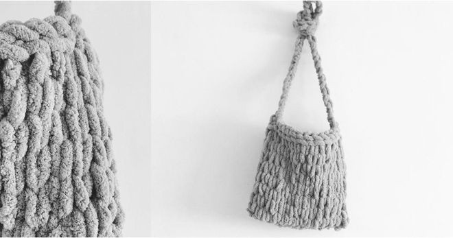 fingerloop套圈圈 - 手織側背包