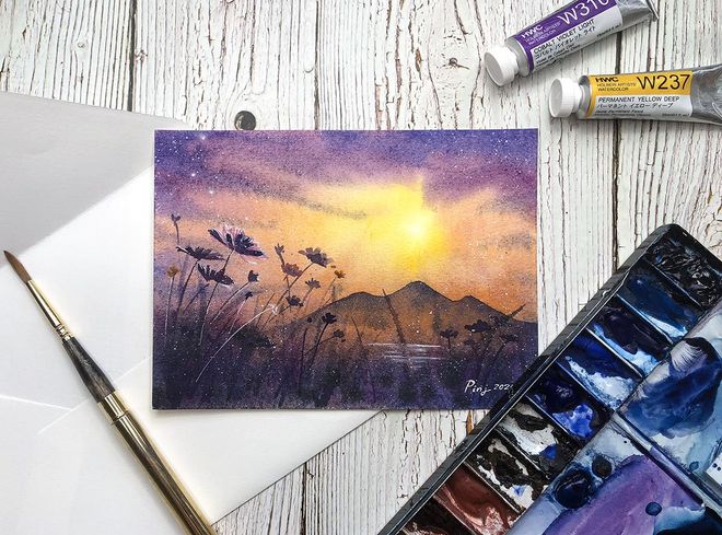 【你是人間的四月天】水彩課