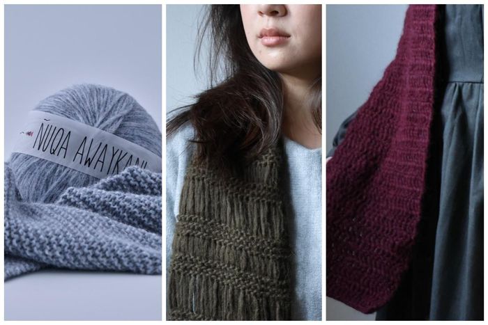 isk-035 三款極輕柔羊駝圍巾｜超值影音材料包