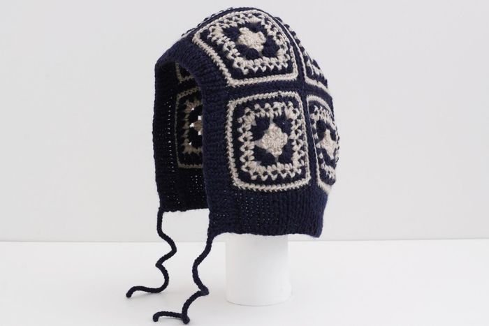 DARUMA 限量材料包 - 鉤針拼花連帽|超值影音材料包 - 鉤針拼花連帽材料包 A(藍)|不含織圖