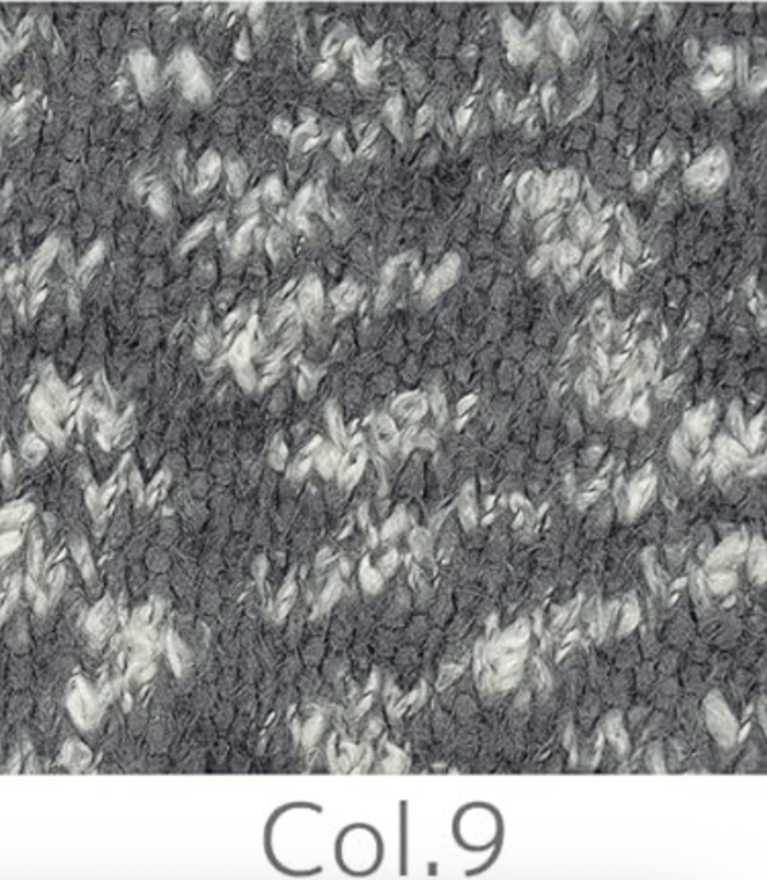 isk-009 かぎ針編む 雪のスヌード 雪花短圍巾｜超值影音材料包 - 色號09｜線上課程＋編織材料包