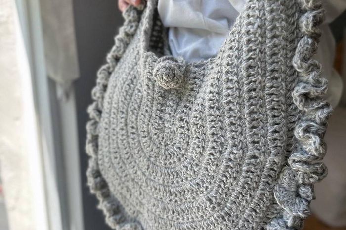 isk-016 棉麻裙擺包|超值影音材料包 - 新色❗線上課程+『灰白』編織材料包