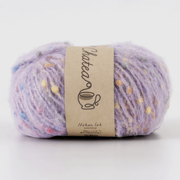 isk-037 繽紛樂園|棒針連帽式圍巾|超值影音材料包 - 02 紫幻獨角獸