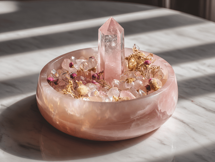 水晶能量花藝盆|一對一專屬守護 - 💎 高階款