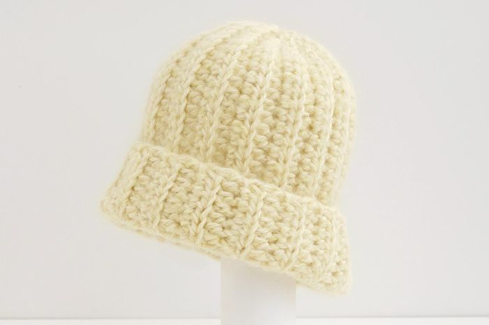 ざっくりクロッシェキャップ|粗針編織溫暖帽|超值影音材料包 - 粗針編織溫暖帽A(白)材料包 |不含織圖