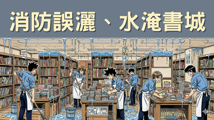 服飾店消防誤灑、水淹書城