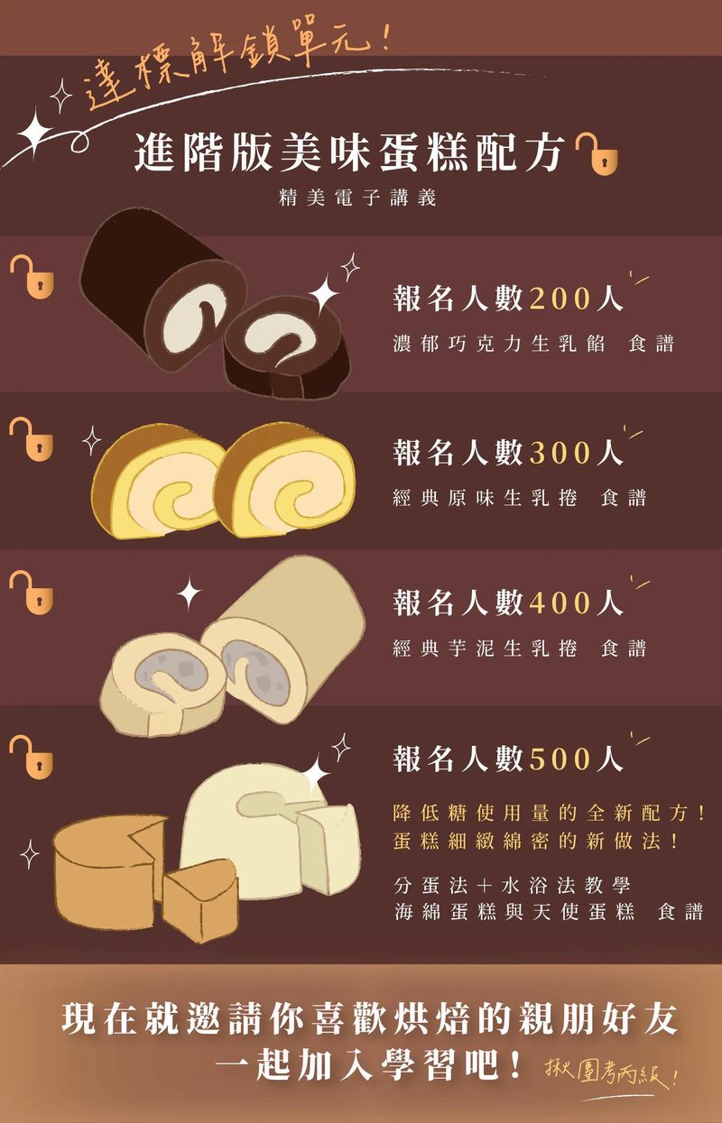 課程解鎖限定配方