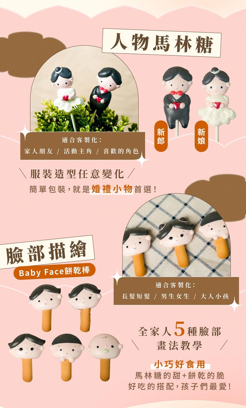 人物造型馬林糖