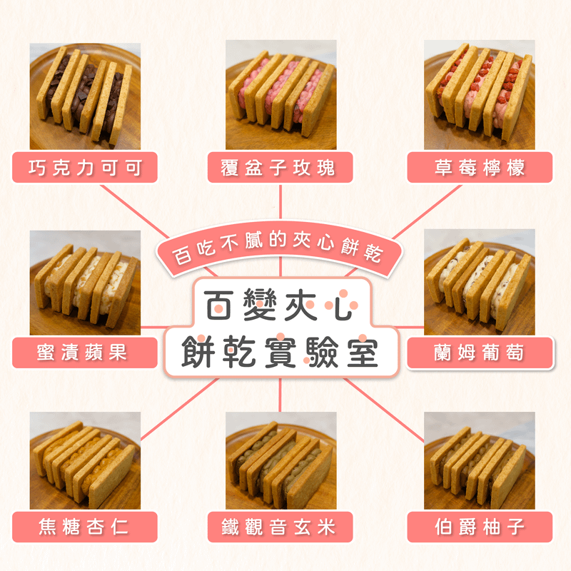 餅乾風味八種變化