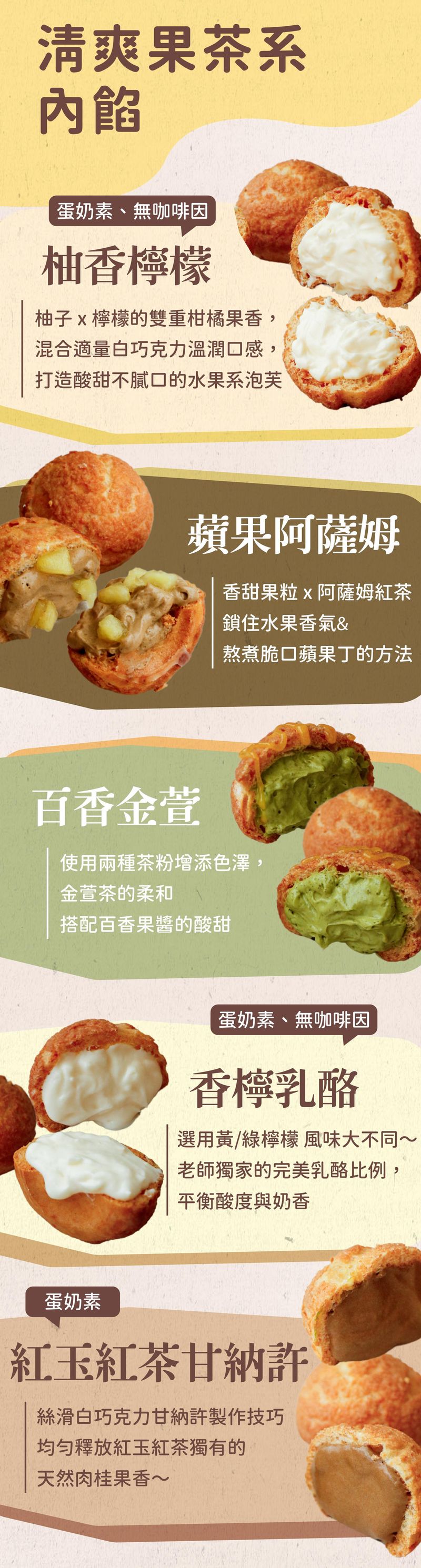 清爽果茶內餡