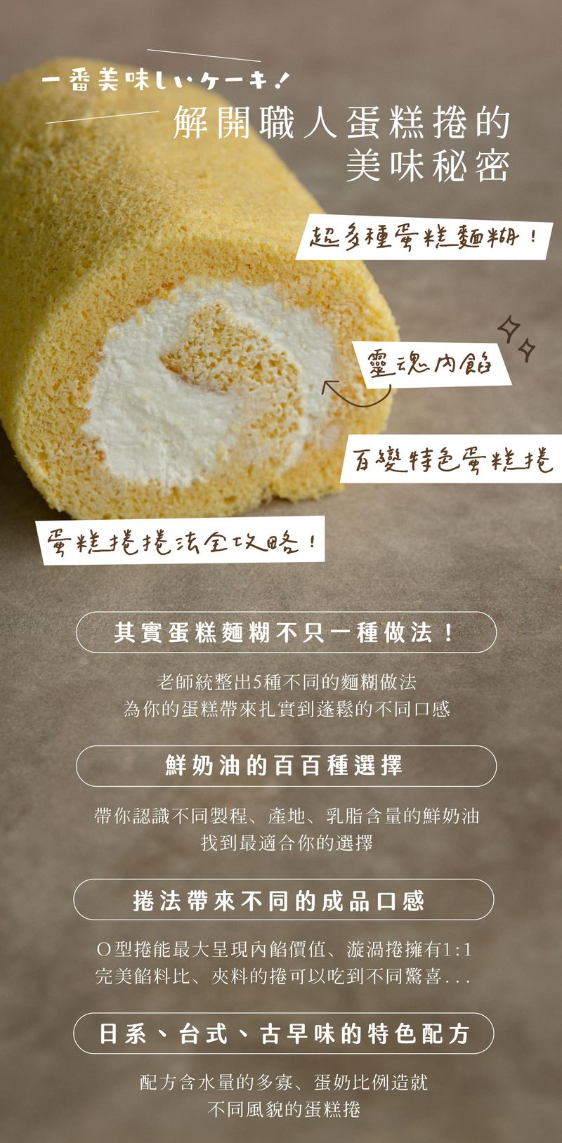 蛋糕捲的美味秘密