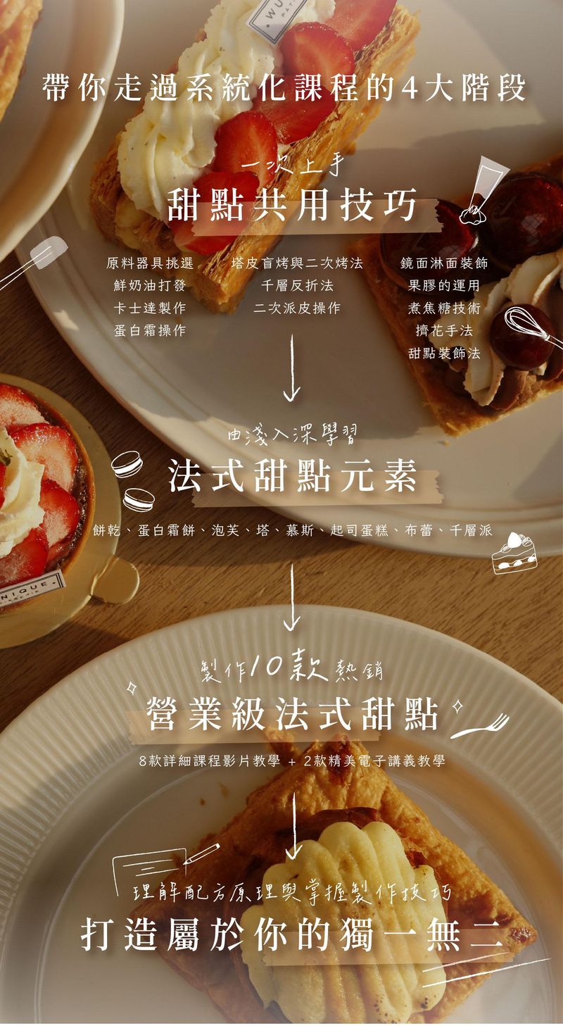 打造專屬法式甜點