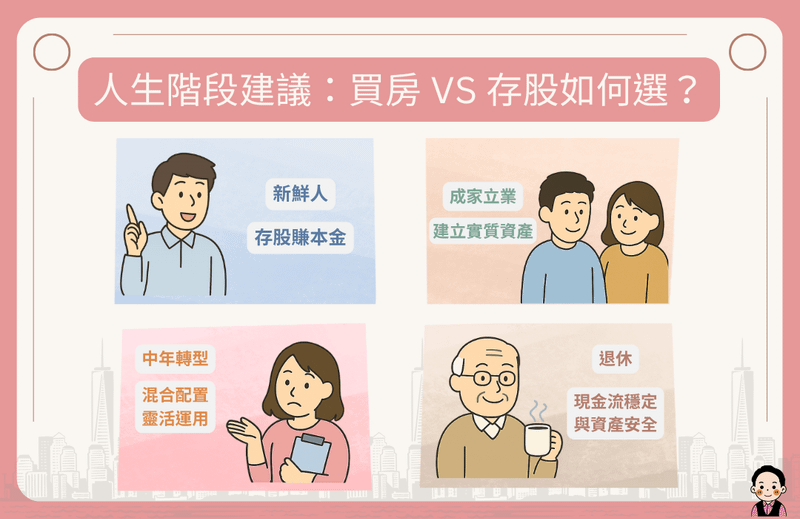人生階段建議：買房 vs 存股該如何選？