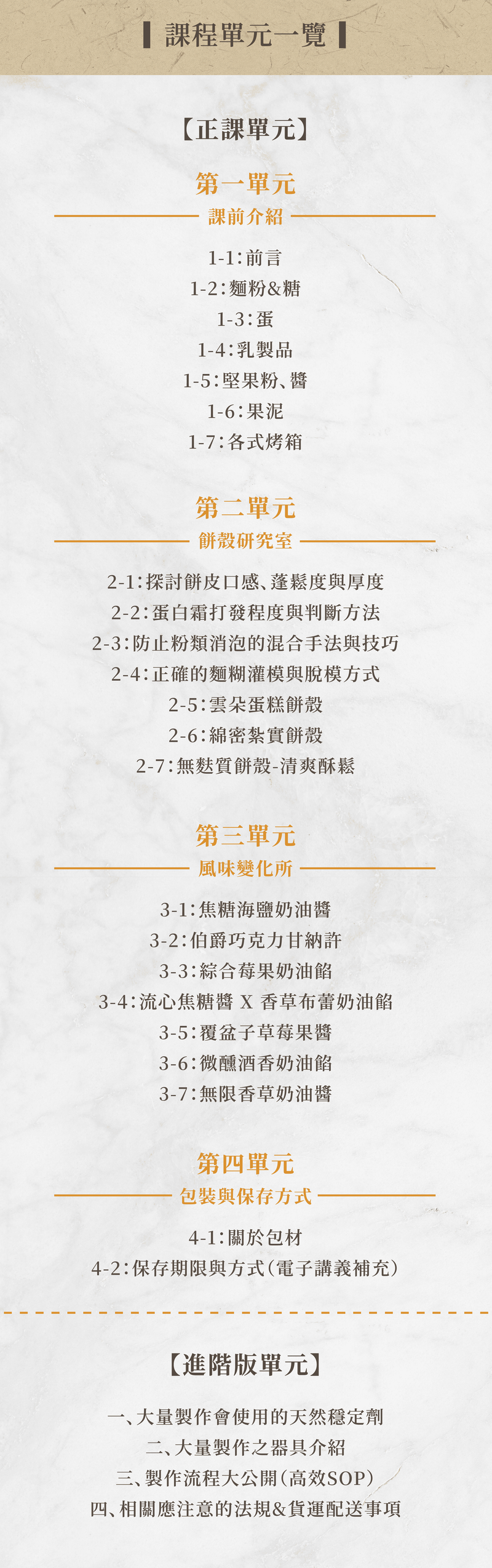 課程單元總覽