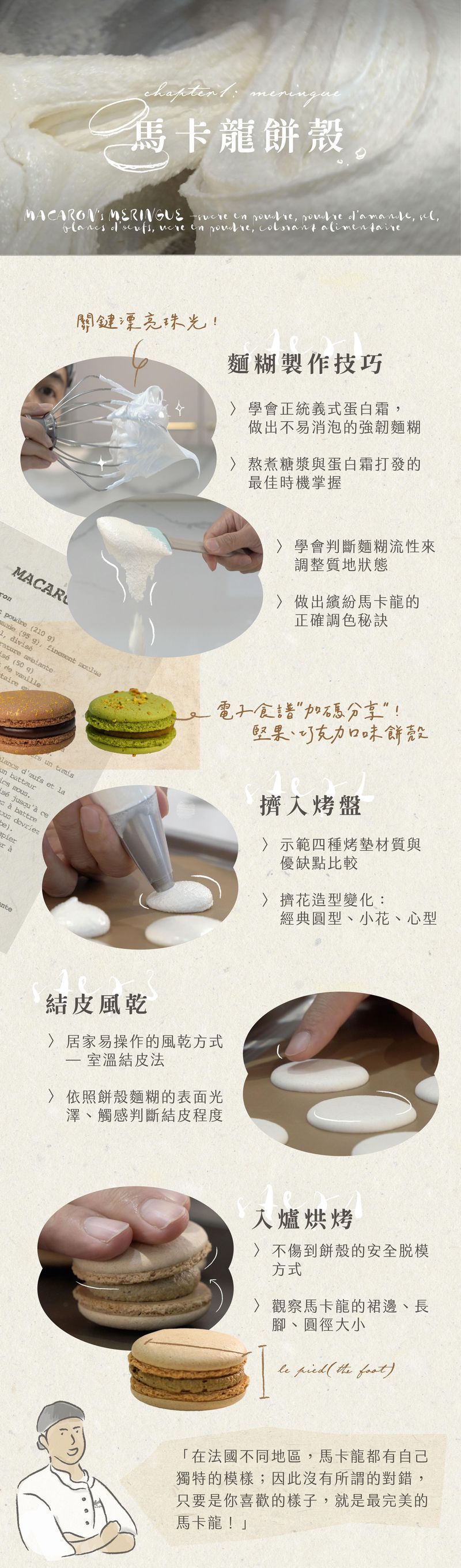 馬卡龍核心技巧