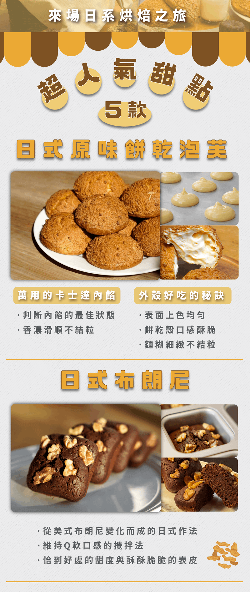 日式餅乾泡芙布朗尼